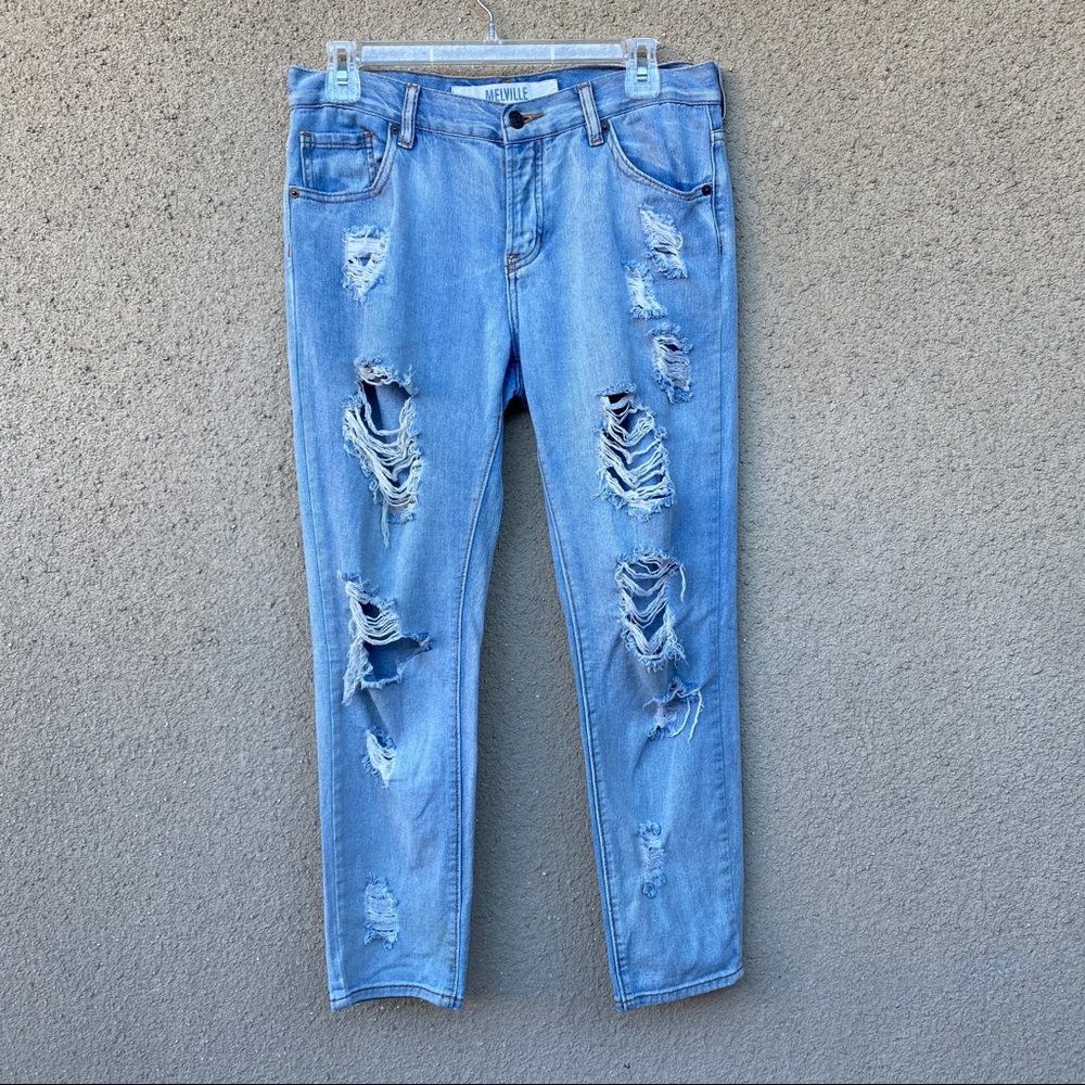 Brandy Melville distressed jeans ripped jeans size 27 button fly
